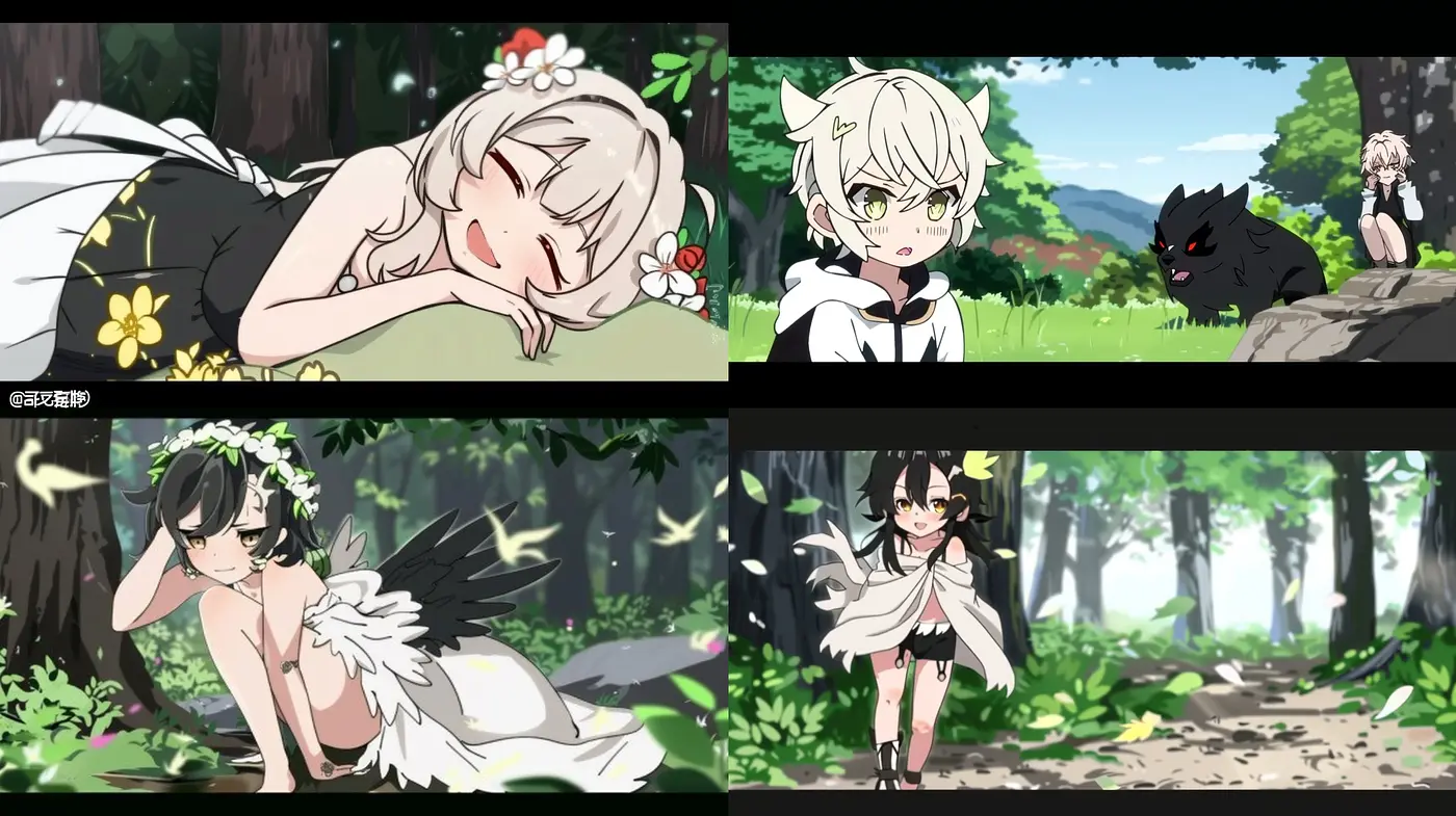Enchanted Forest Whimsy: Anime-Style Harmonization of Fauna and Flora - Midjourney sref style