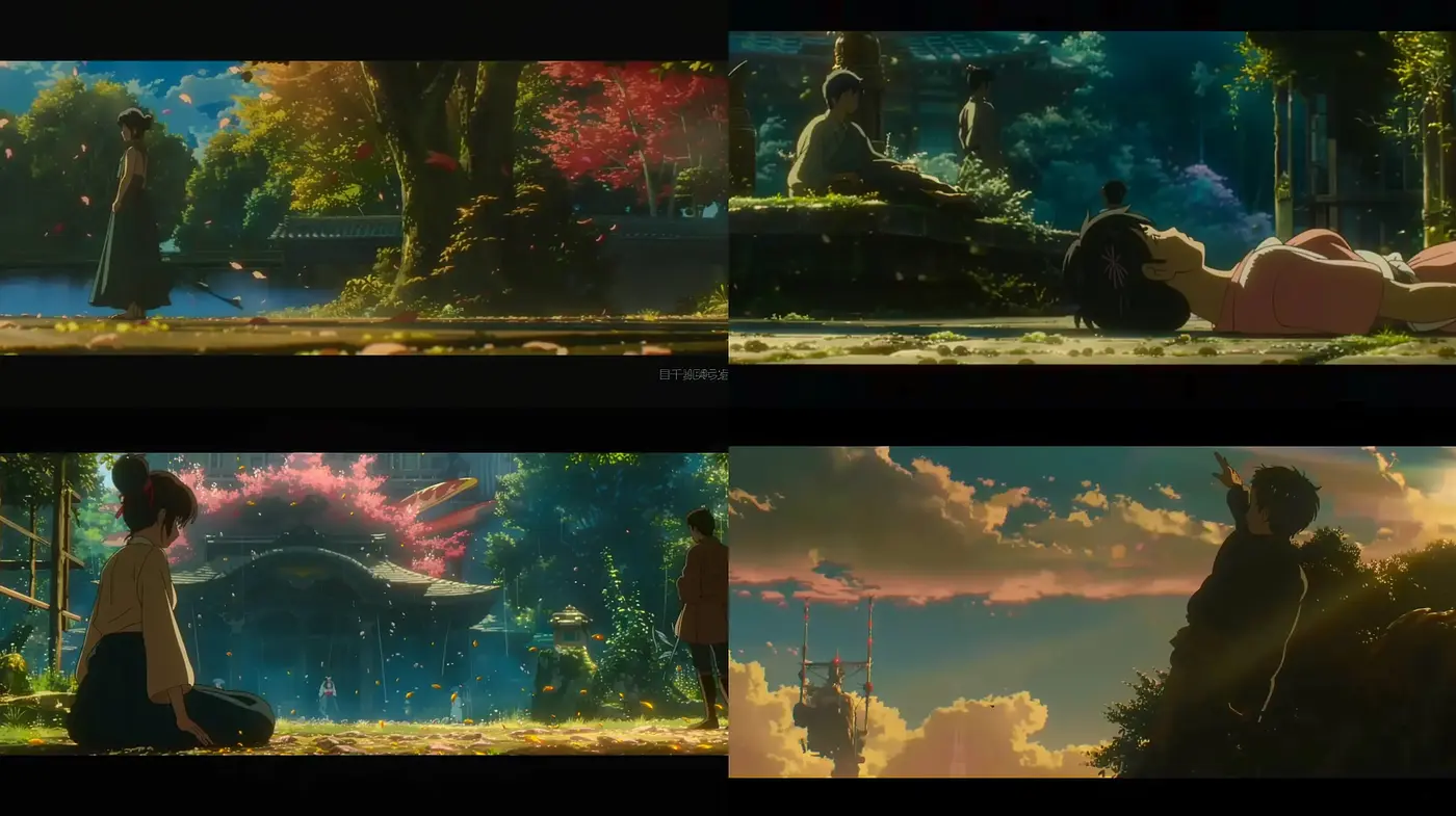 Luminous Dusk: A Symphony of Twilight Hues in Anime-Style Panorama - Midjourney sref style