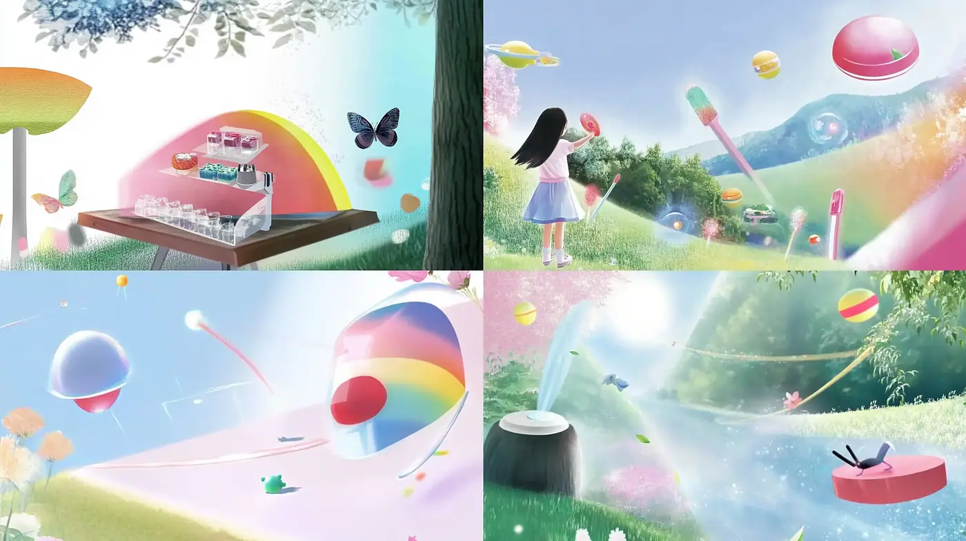 Surreal Dreamscape with Soft Pastel Hues and Ethereal Glow - Midjourney sref style