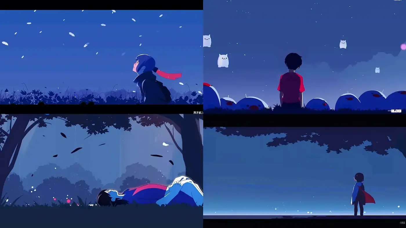 Cinematic and Ethereal Anime-inspired Visuals - Midjourney sref style