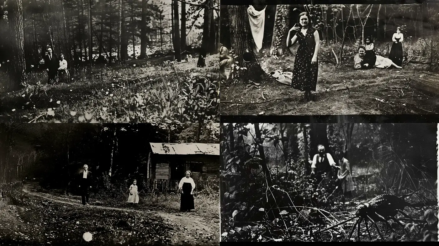 Monochromatic Echoes of Time: A Homage to Vintage Photography - Midjourney sref style
