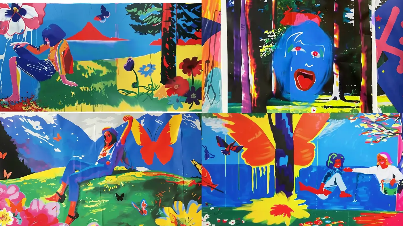 Vibrant Expressionistic Fusion with a Contemporary Twist - Midjourney sref style