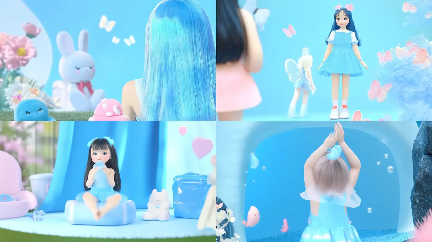Gentle Pastel Dreamscape with a Soft Surrealist Twist - Midjourney sref style
