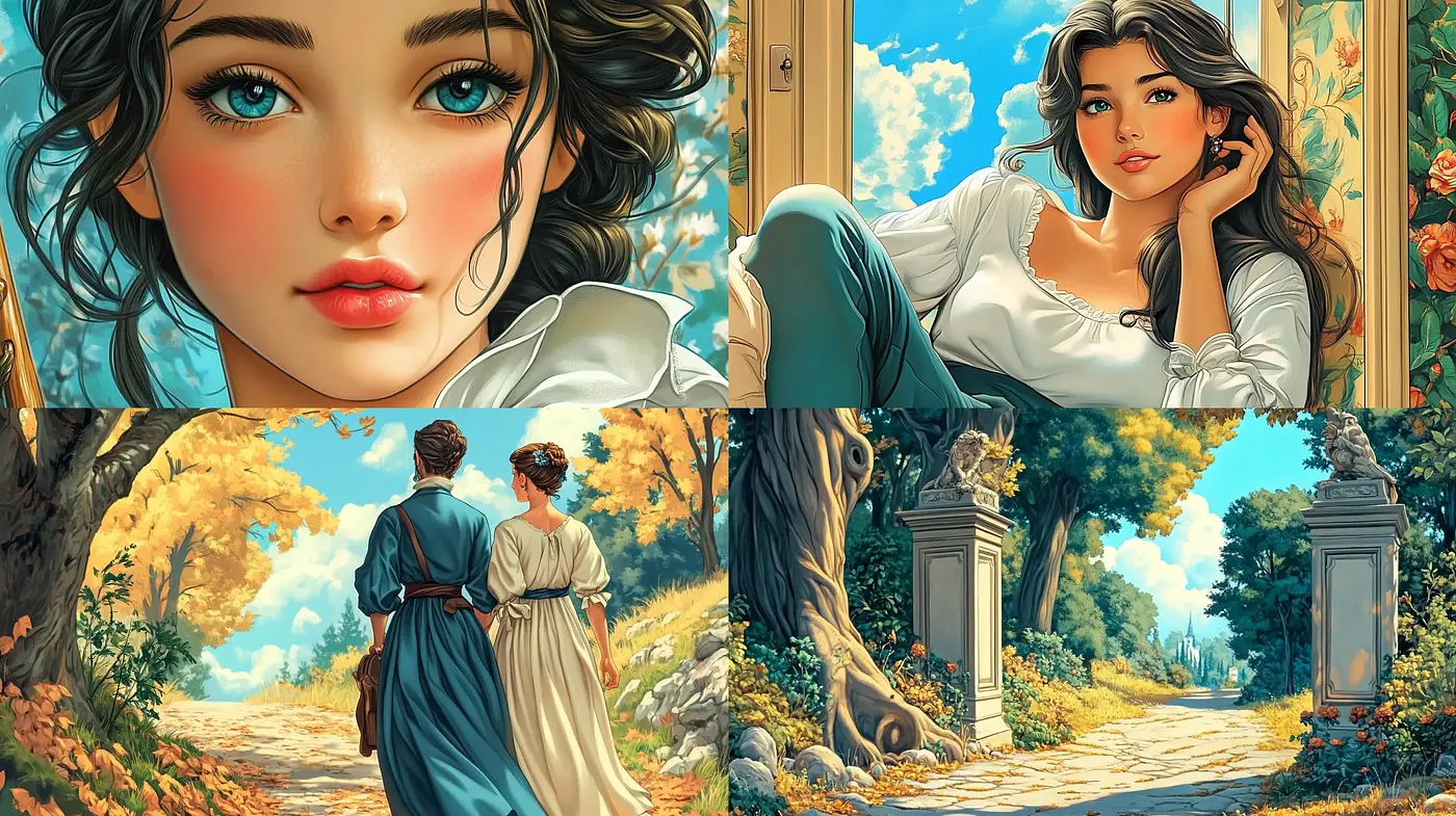 Idyllic Renaissance Revival with a Modern Digital Twist - Midjourney sref style