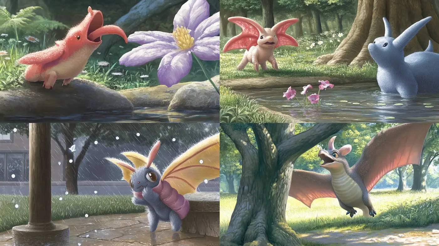 Enchanted Naturalism in Whimsical Creature Portraiture - Midjourney sref style