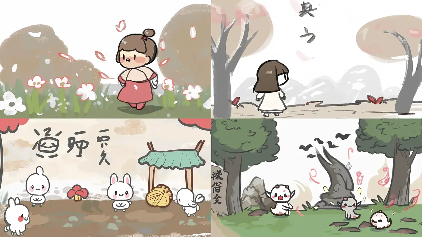 Serene Watercolor Illustrations with Anime Inspirations - Midjourney sref style