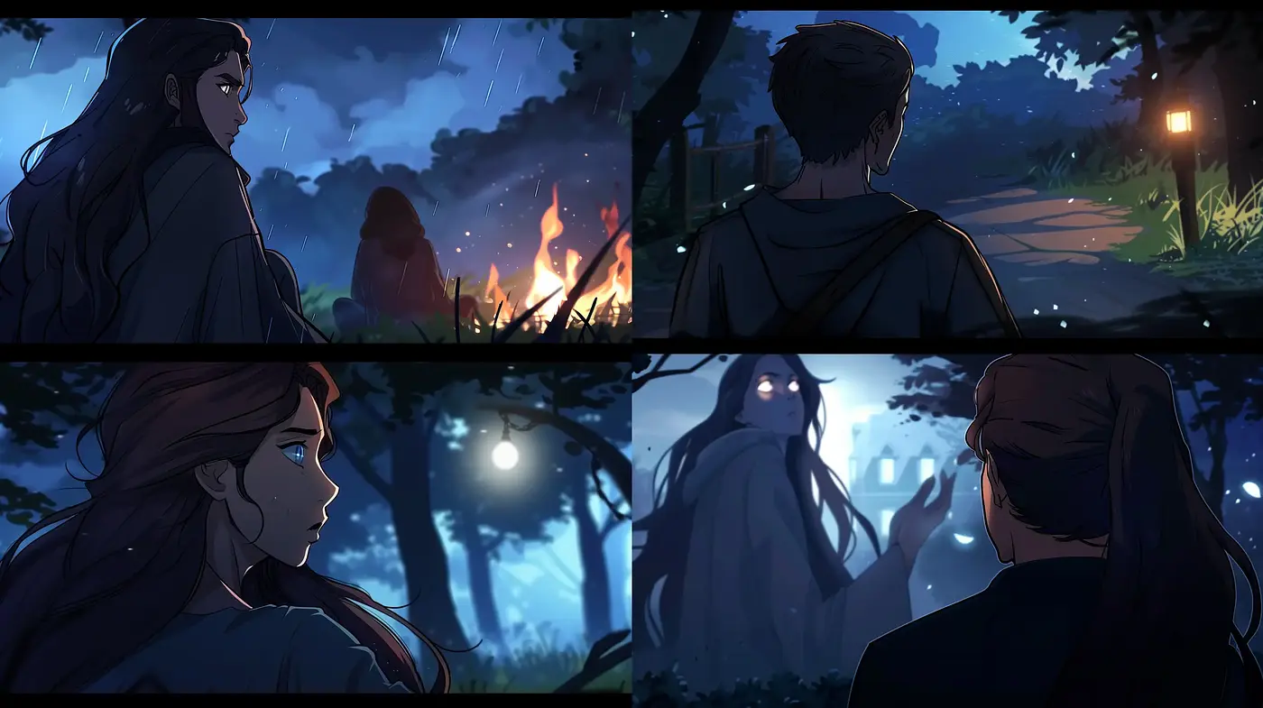 Luminescent Dusk: An Enigmatic Journey through Twilight Hues and Shadows - Midjourney sref style