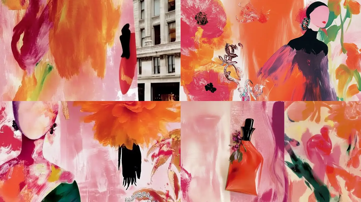 Abstract Expressionist Elegance with a Vibrant Ethereal Ambiance - Midjourney sref style
