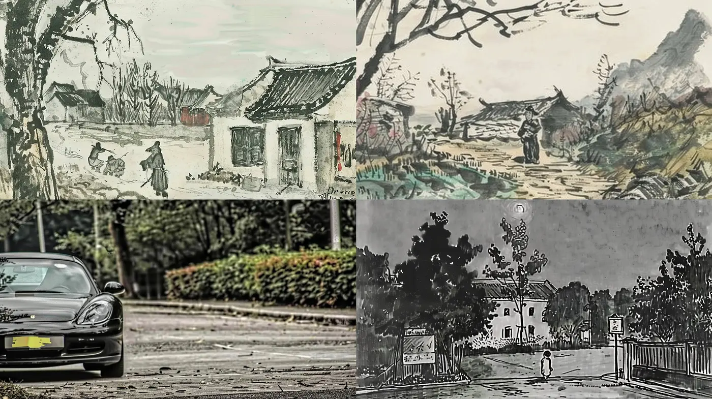 Whimsical Sketchbook Journey Infused with Sepia Undertones - Midjourney sref style