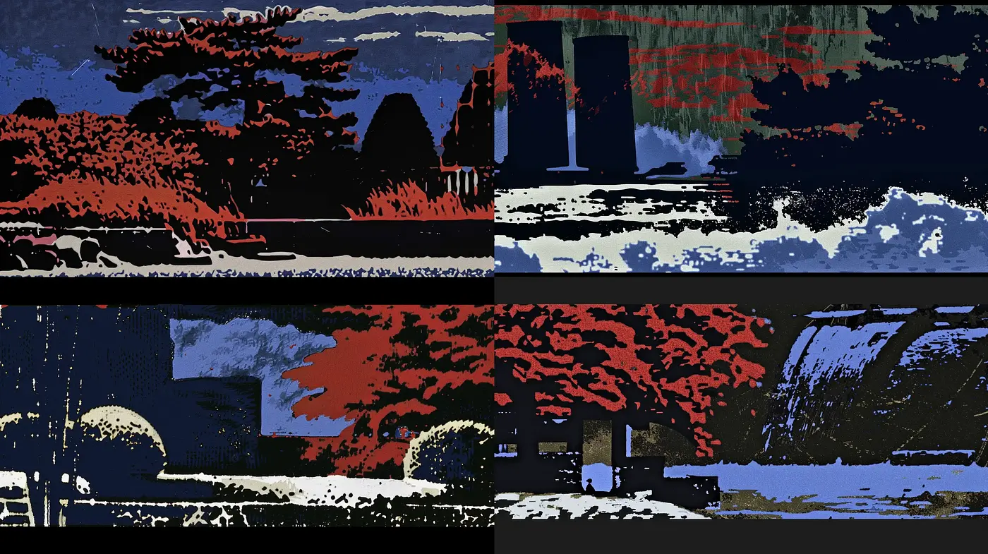Stylized Nocturnal Elegance with a Graphic Novel Flair - Midjourney sref style