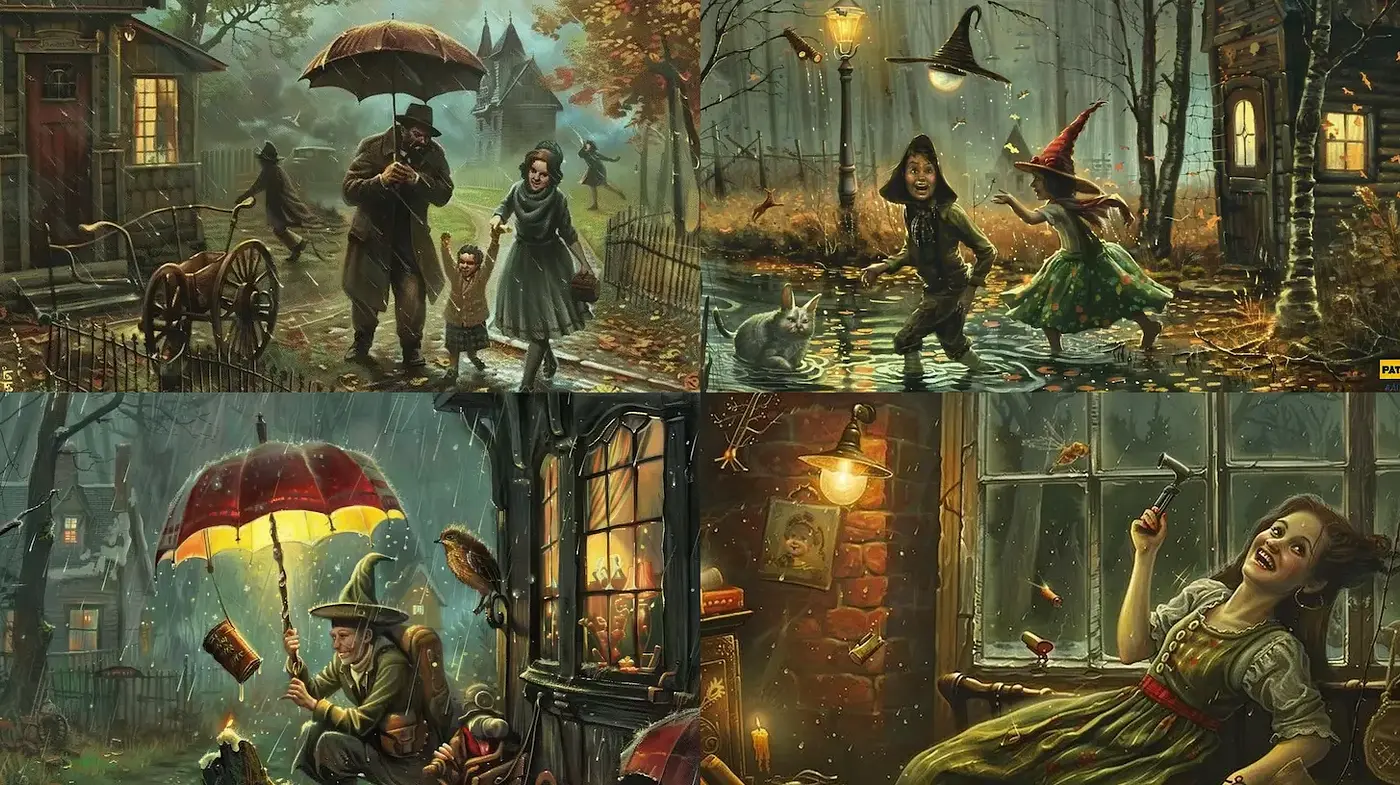 Enchanting and Atmospheric Illustrations with a Whimsical Touch - Midjourney sref style