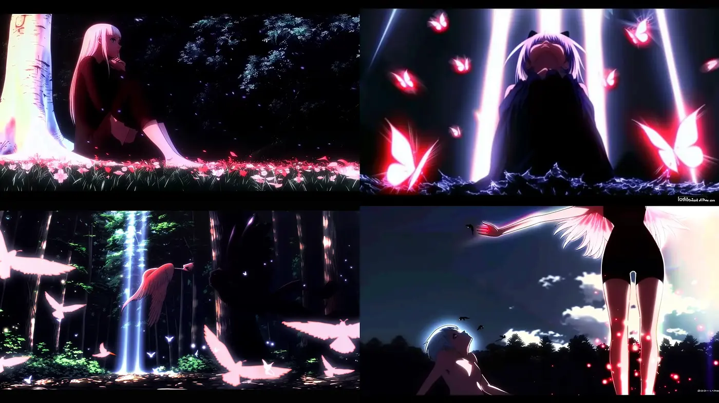 Ethereal Glow of Twilight: A Dreamlike Anime-Inspired Visual Harmony - Midjourney sref style