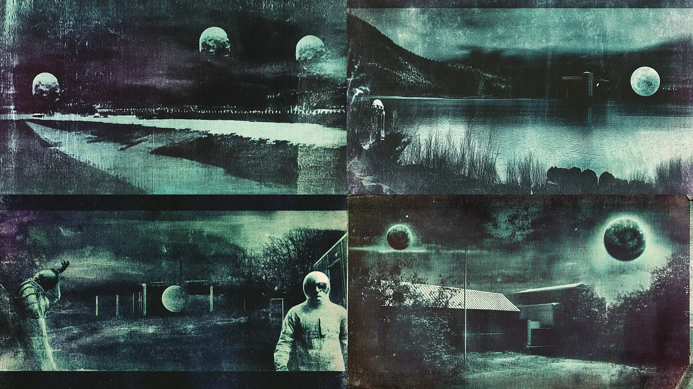 Ethereal Dreamscape with Monochromatic Twilight Hues - Midjourney sref style
