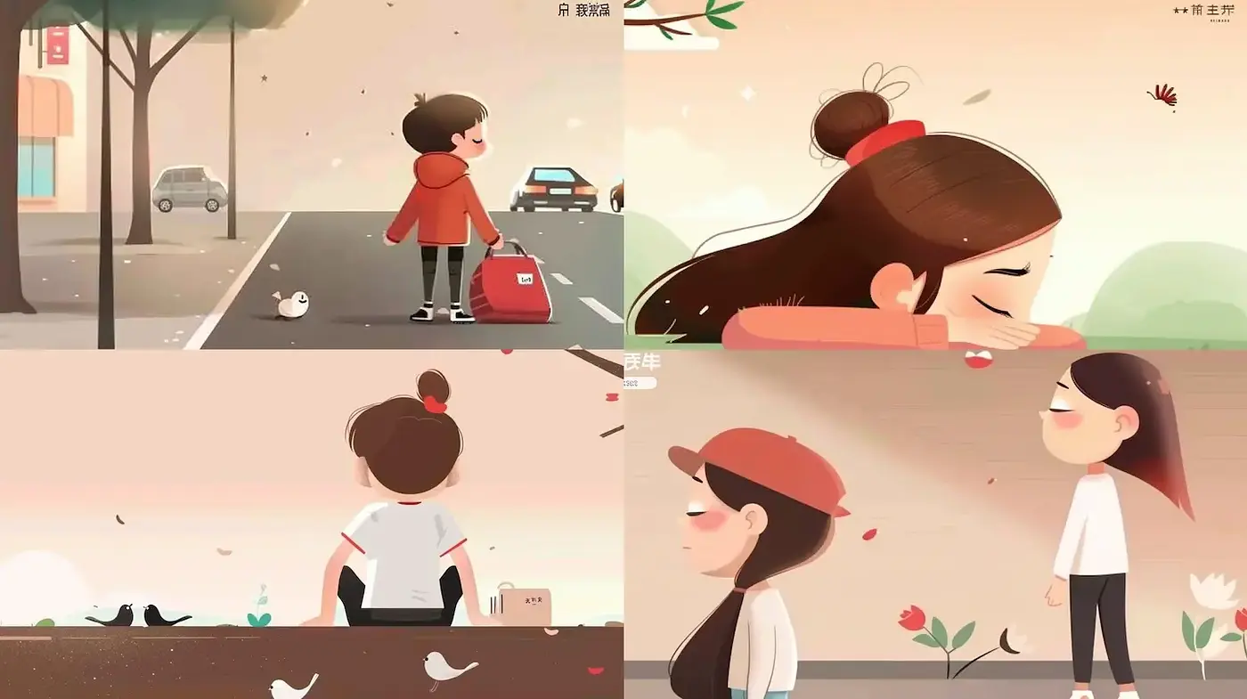 Contemporary Whimsical Illustration with a Soft Color Palette - Midjourney sref style