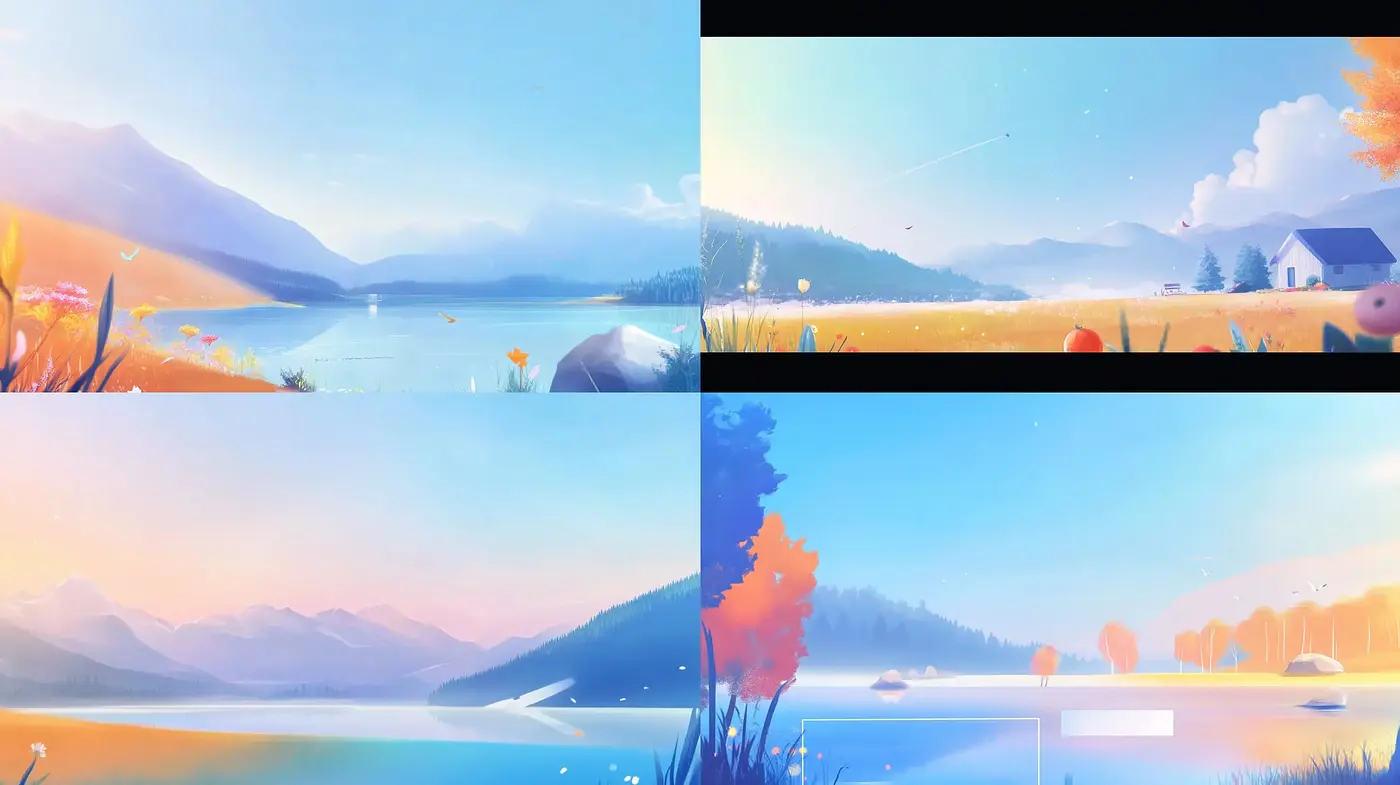 Pastel Dreamscape: Serenity in Ethereal Landscapes - Midjourney sref style