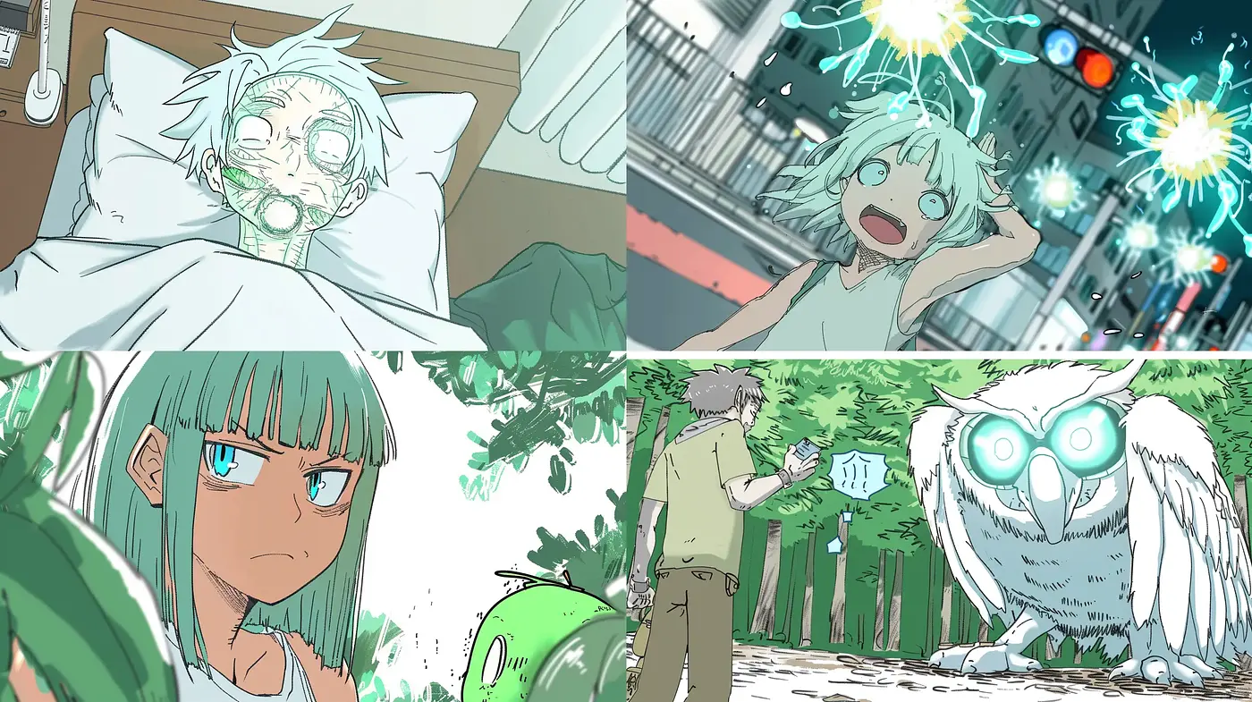 Ethereal Anime-Inspired Dreamscape with Pastel Tones and Expressive Character Emotions - Midjourney sref style