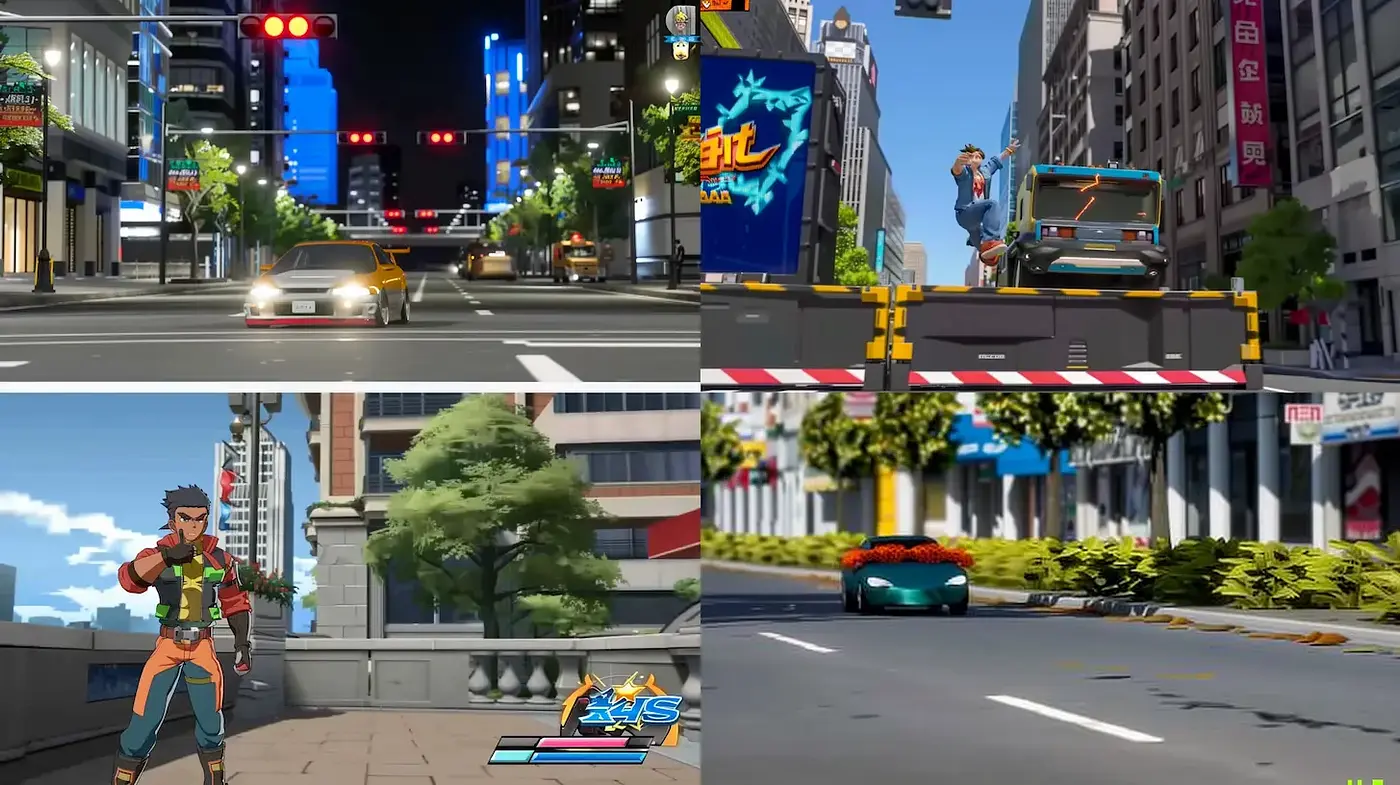 Vibrant Urban Aesthetic with Futuristic Elements - Midjourney sref style