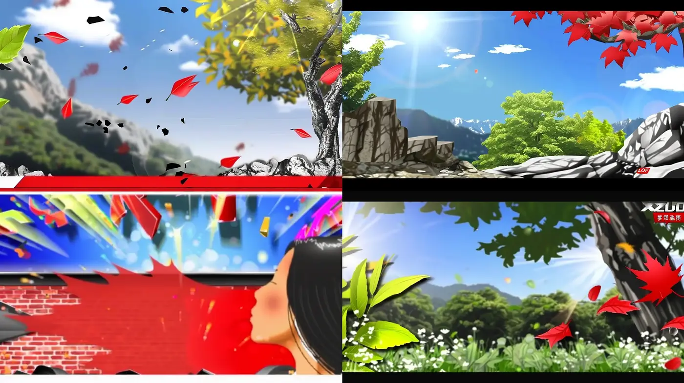 Ethereal Nature's Palette: A Fusion of Vivid Colors and Refreshing Landscapes - Midjourney sref style