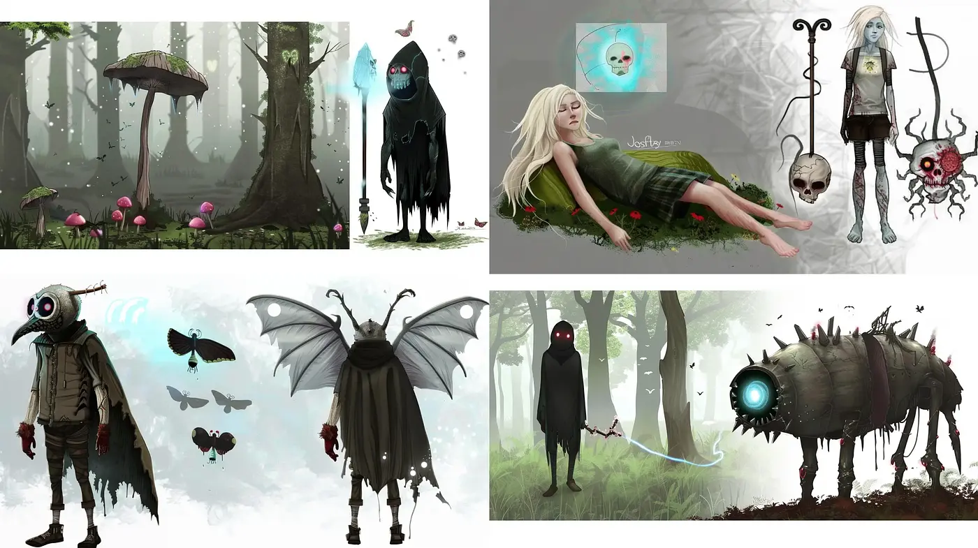 Enigmatic Ethereal Fantasy with Surrealist Overtones - Midjourney sref style