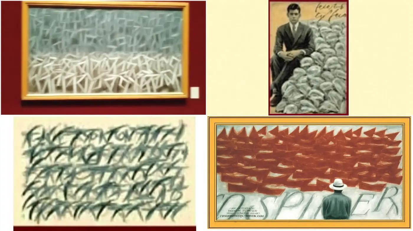 Abstract Expressionism with a Modern Twist Reflecting Poignant Themes - Midjourney sref style
