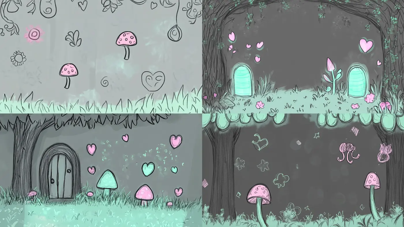 Enchanting Whimsical Woodland: A Consistent Pastel Fantasy - Midjourney sref style