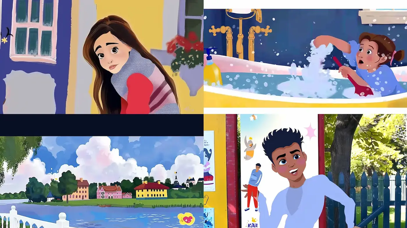 Whimsical and Colorful Illustrations Capturing a Playful Spirit - Midjourney sref style