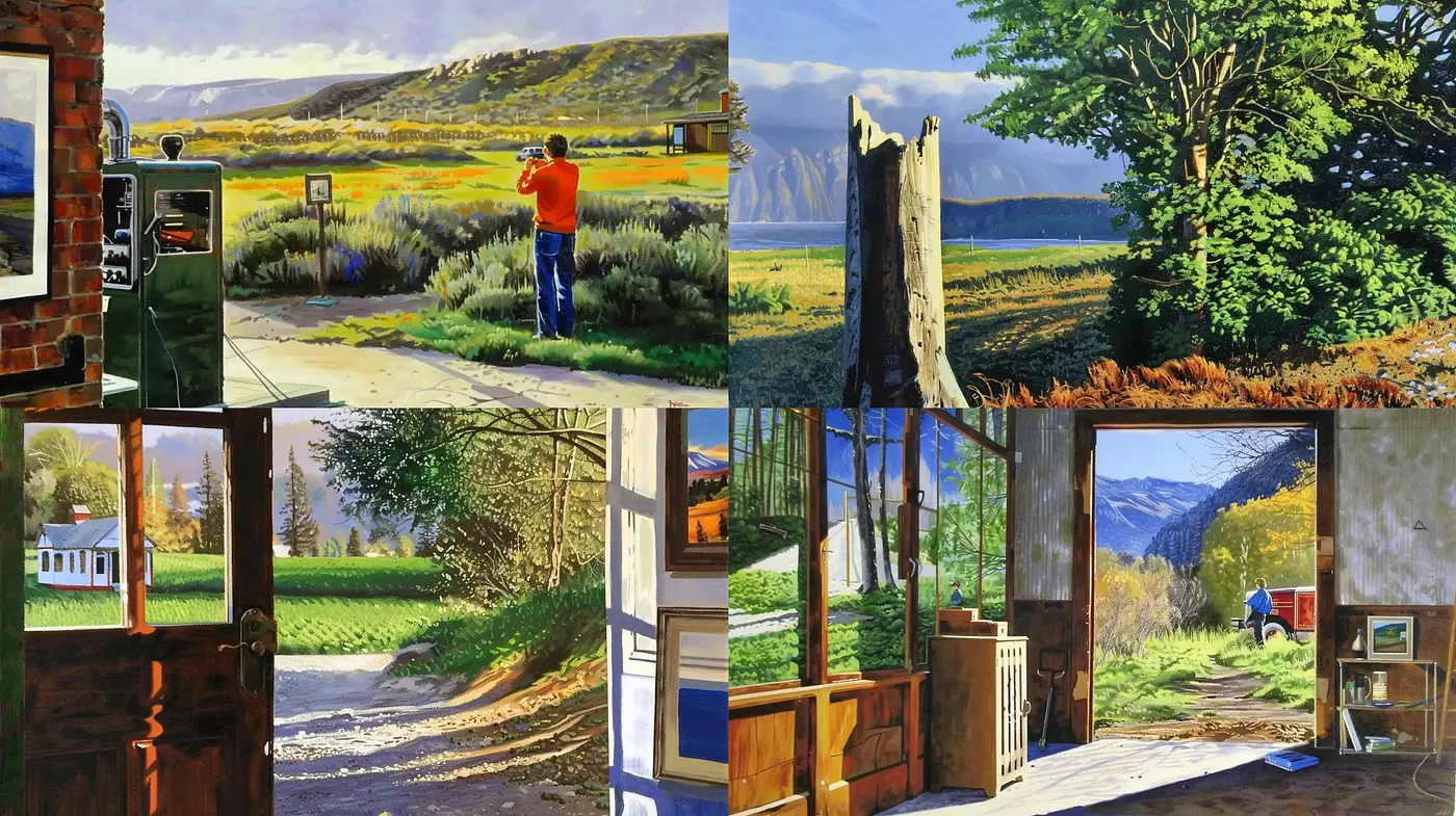 Lush and Vivid Landscapes with a Photorealistic Essence - Midjourney sref style