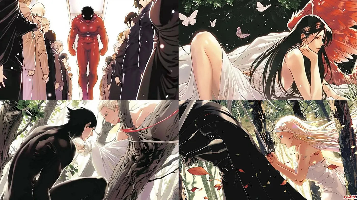 Ethereal Elegance: A Fusion of Modern Anime and Classic Fine Art - Midjourney sref style