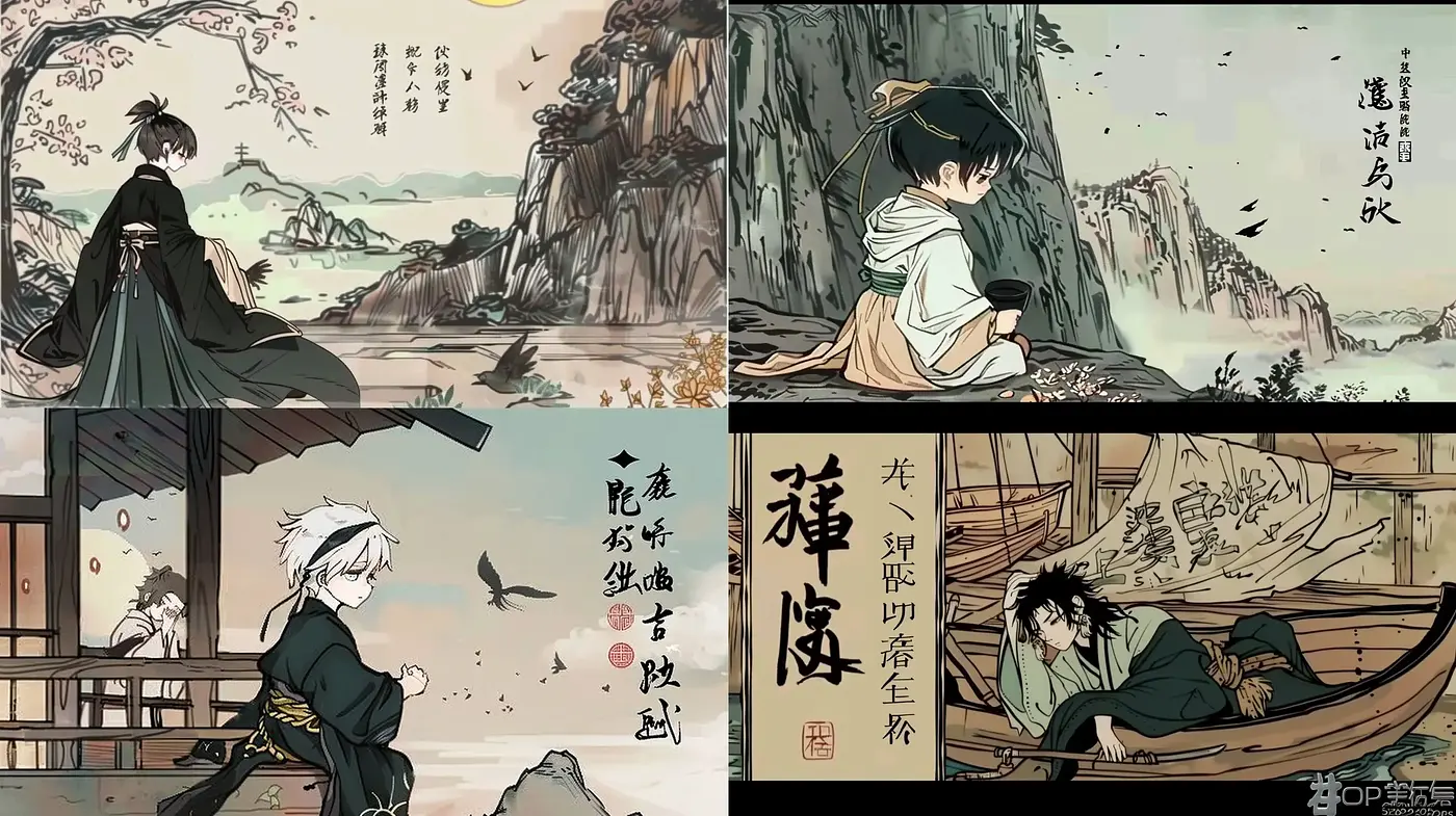 Ethereal Ink Wash Visions Inspired by Traditional East Asian Art - Midjourney sref style