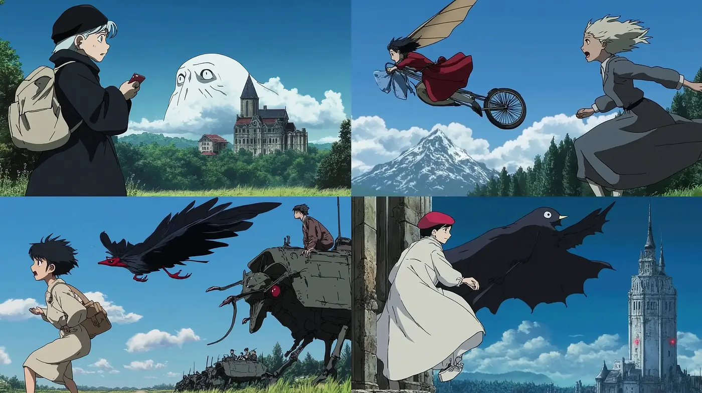 Consistently Ethereal Miyazaki-Inspired Animation Frames - Midjourney sref style