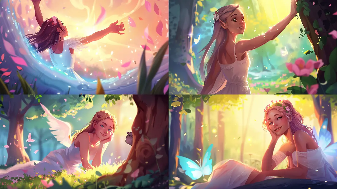 Luminous Dreamscape Renderings in a Consistently Warm and Ethereal Art Style - Midjourney sref style
