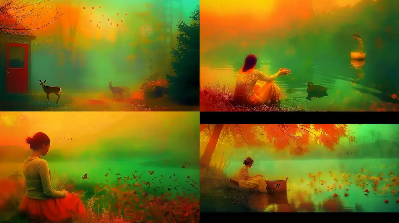 Dreamlike, ethereal landscapes with a surreal quality - Midjourney sref style
