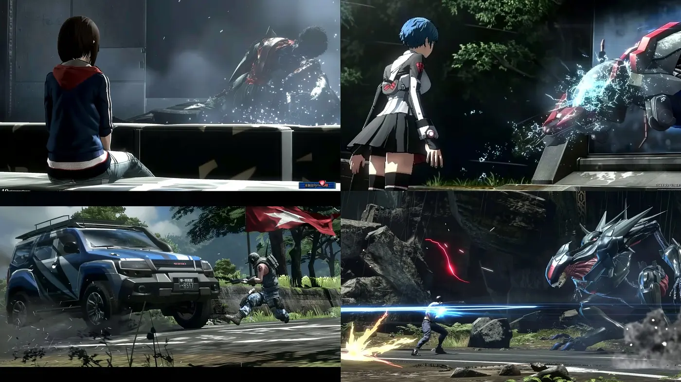 Futuristic Sci-Fi Aesthetics with Anime Nuances and Dynamic Contrast - Midjourney sref style
