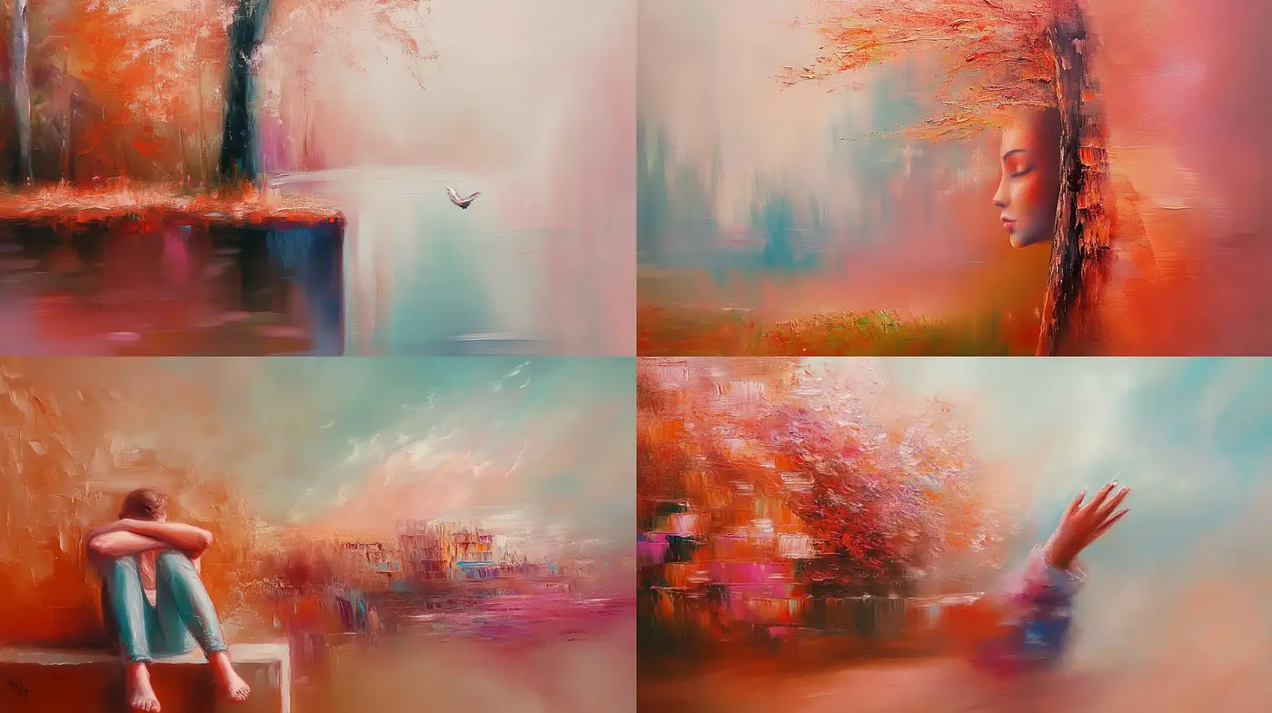Whimsical Hues of Dreamlike Impressions - Midjourney sref style