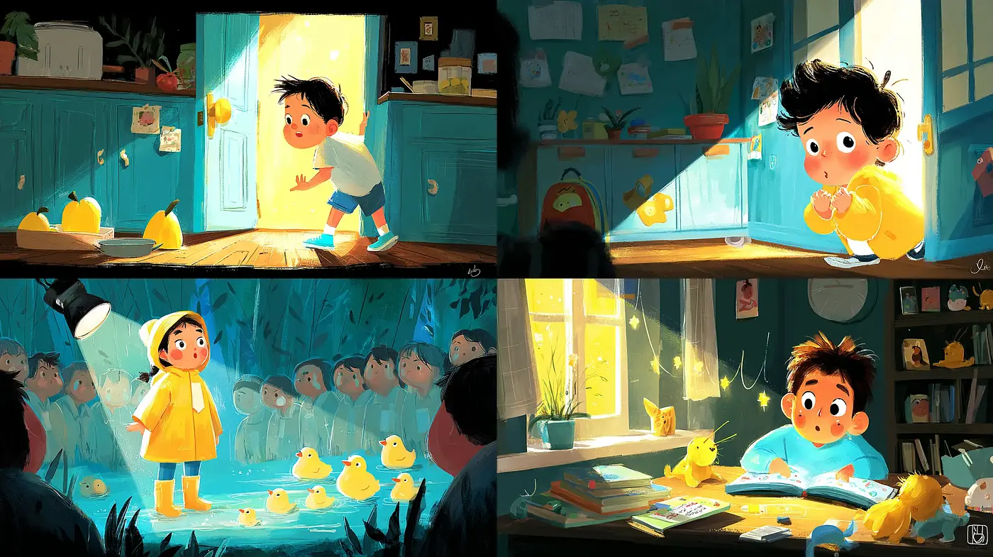 Charming and Playful Illustrations with a Whimsical Touch - Midjourney sref style