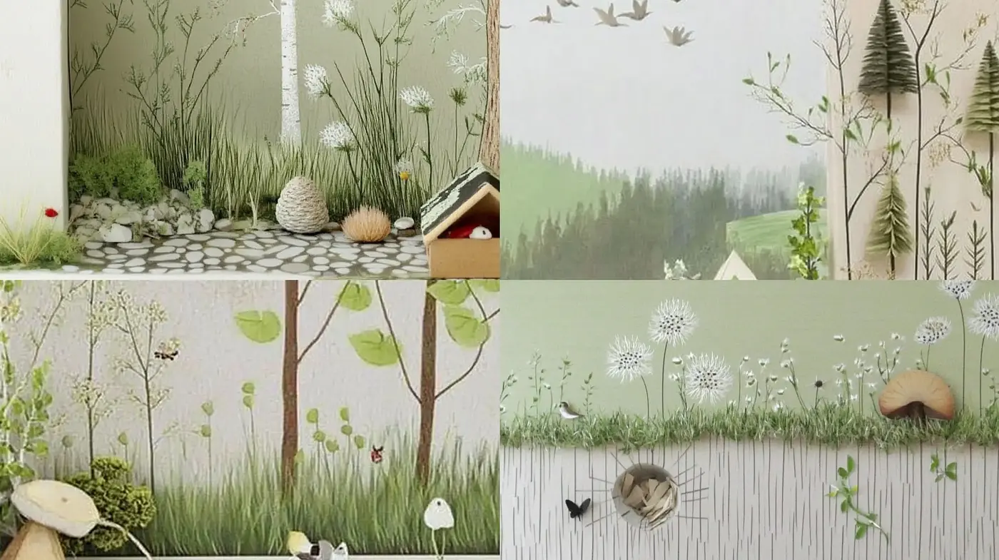 Tranquil Pastoral Reverie in Subdued Watercolor Tones - Midjourney sref style