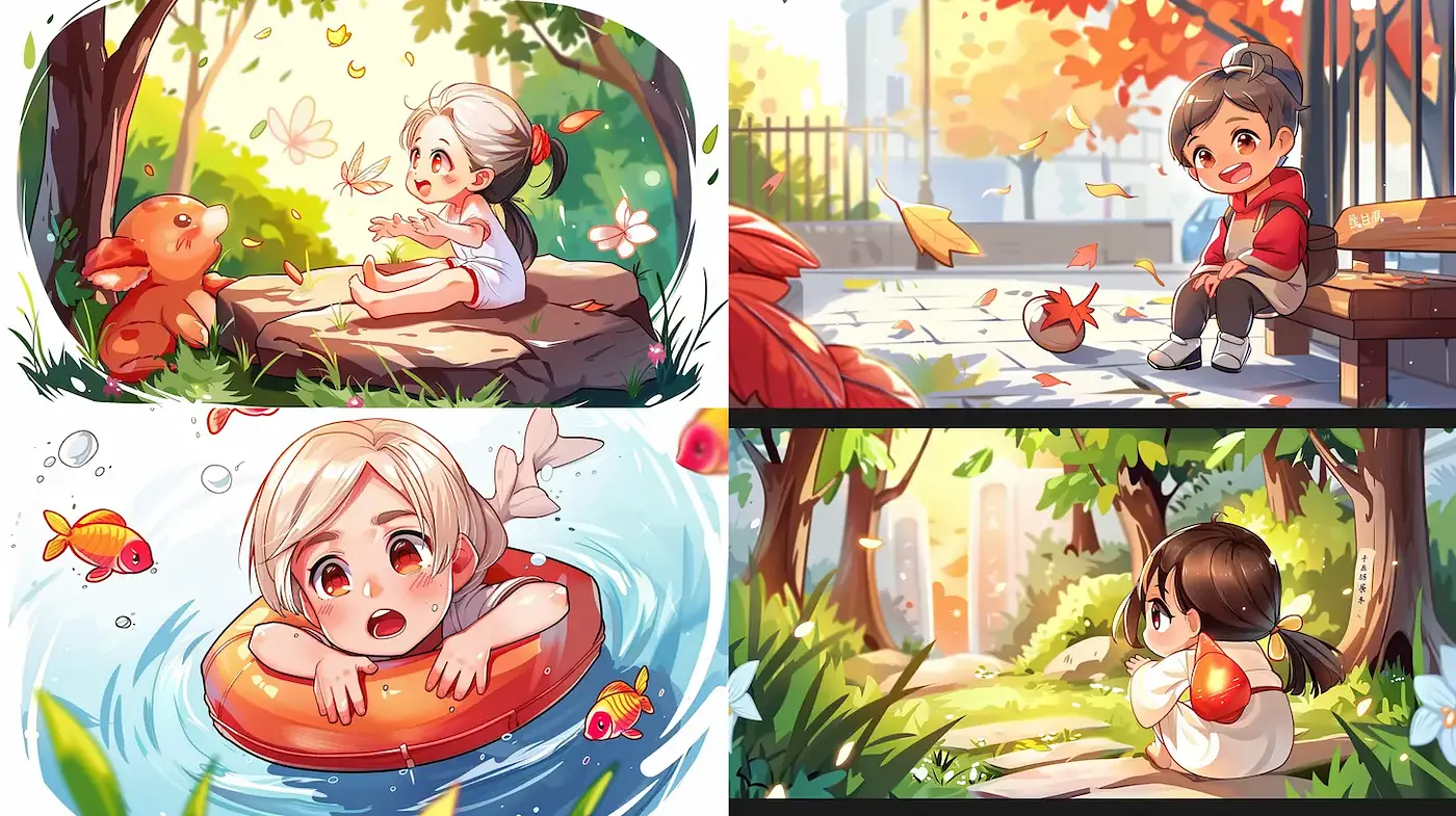 Whimsical and Playful Illustration Style with Soft Textures - Midjourney sref style