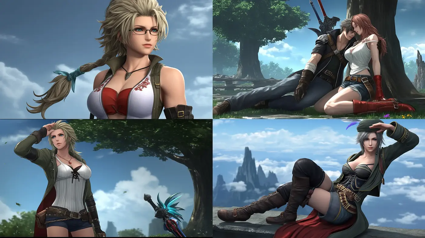 Consistent Fantasy Realism with Lush Environments and Detailed Character Portraiture - Midjourney sref style