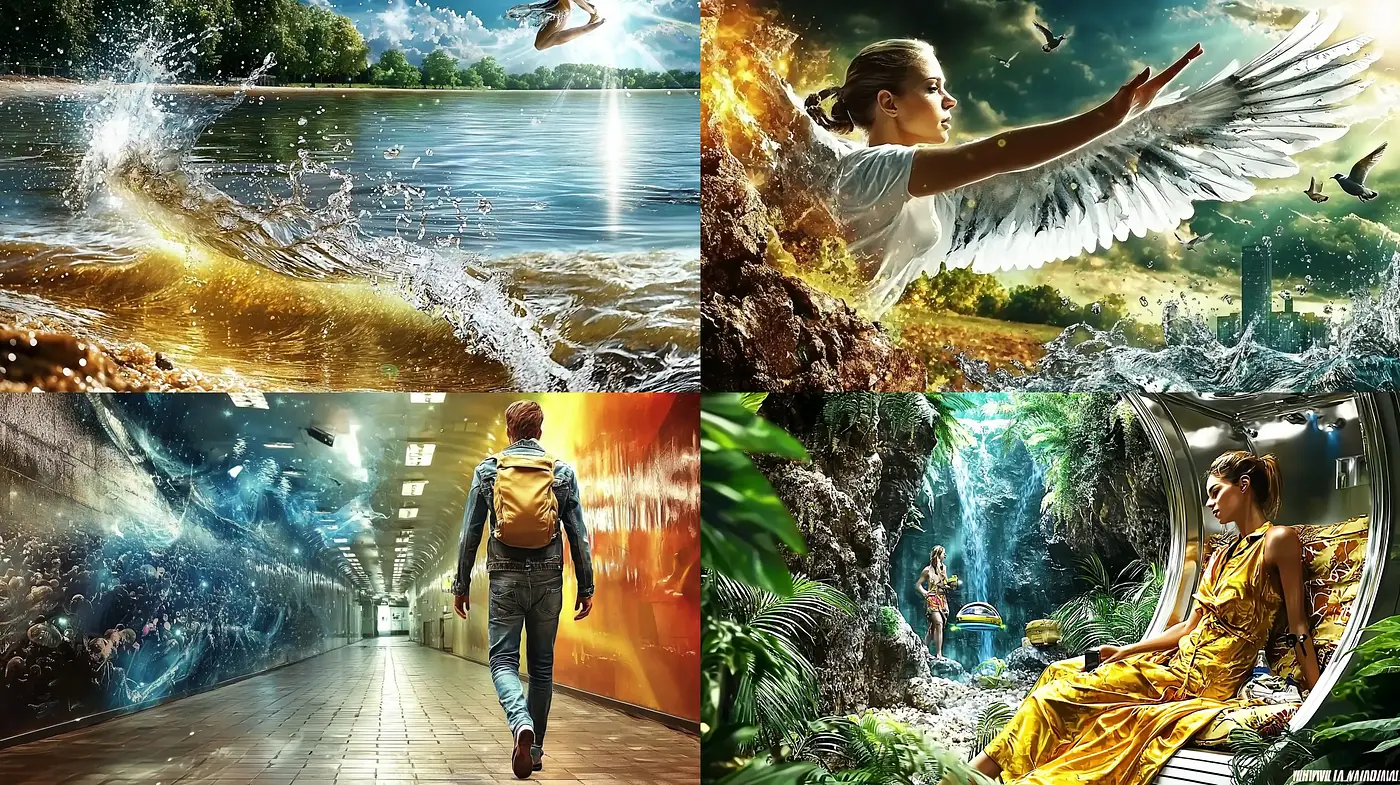 Ethereal Dreamscapes: A Fusion of Surrealism and Photorealism in Digital Art - Midjourney sref style