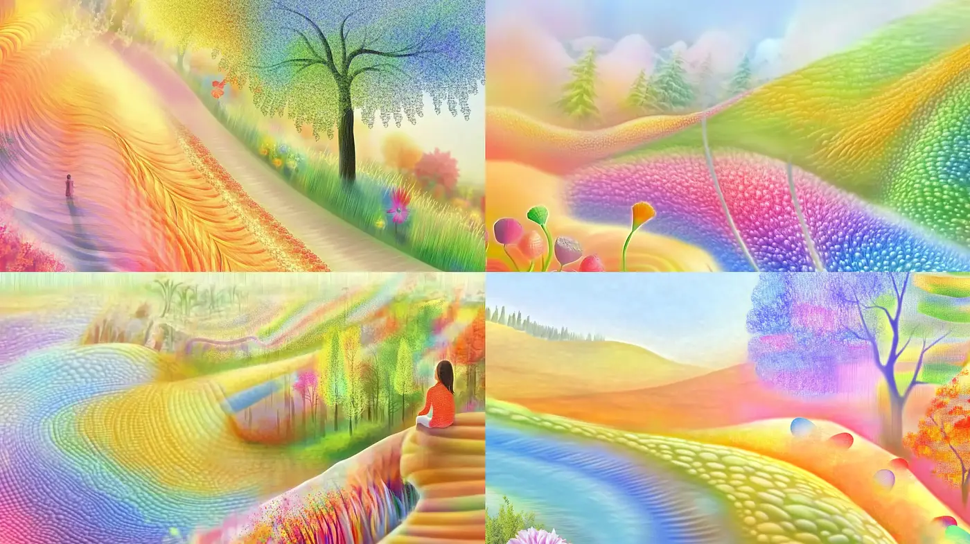 Surreal Dreamscapes in Pastel Impressionism - Midjourney sref style