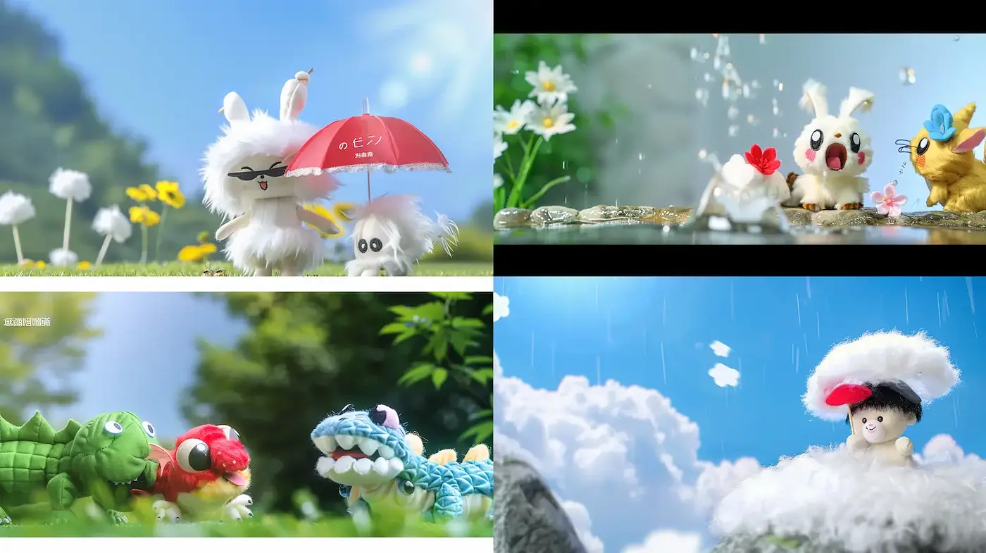 Cute and Whimsical Character Design with Nature Elements - Midjourney sref style