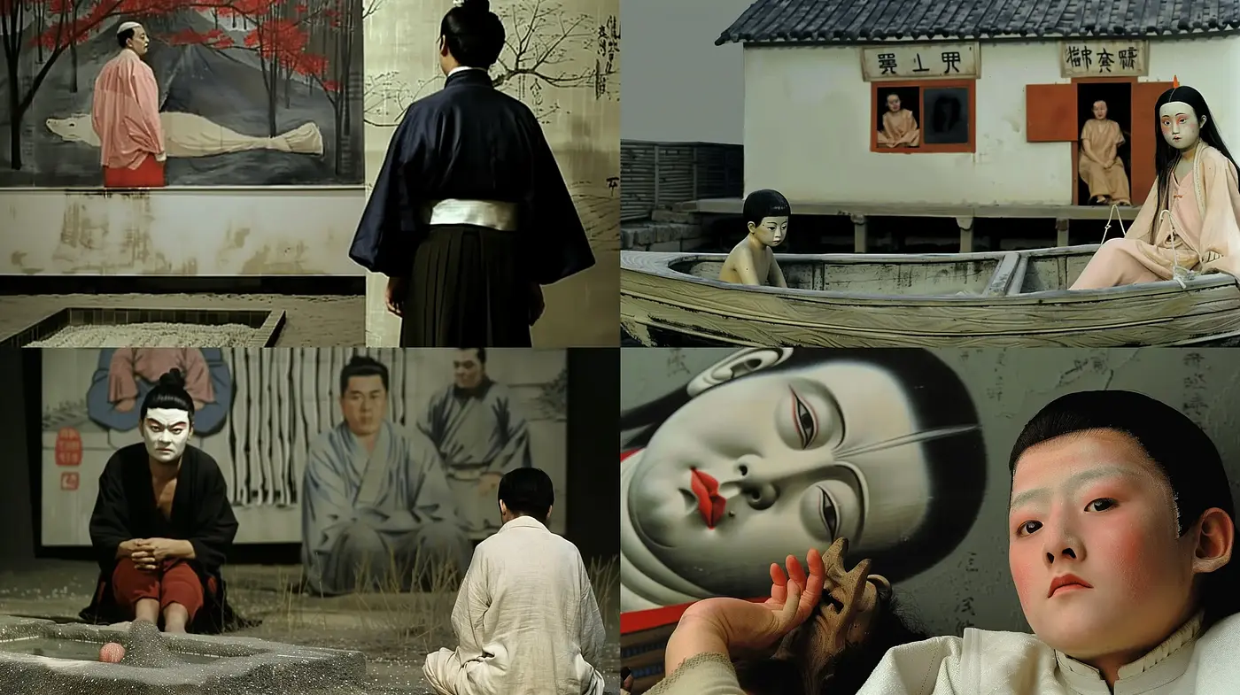 Stylized East Asian Cinematic Tableaux - Midjourney sref style