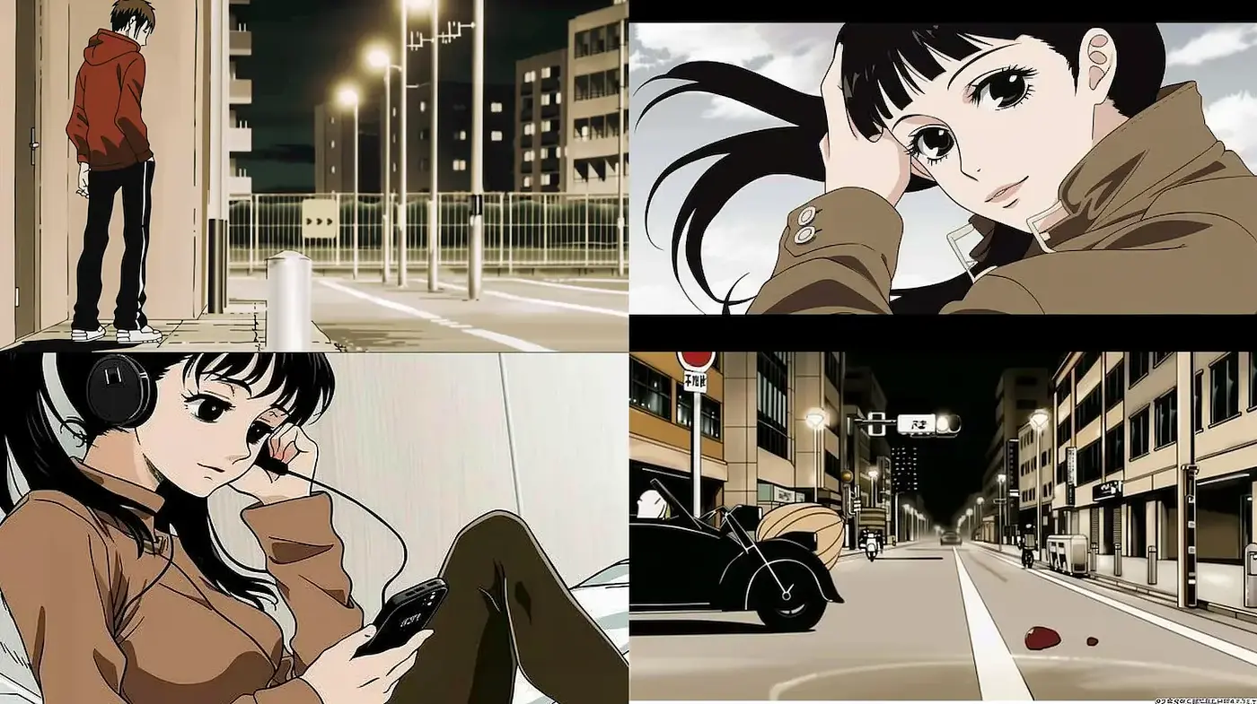 Modern Anime with Urban Elements and a Cinematic Feel - Midjourney sref style