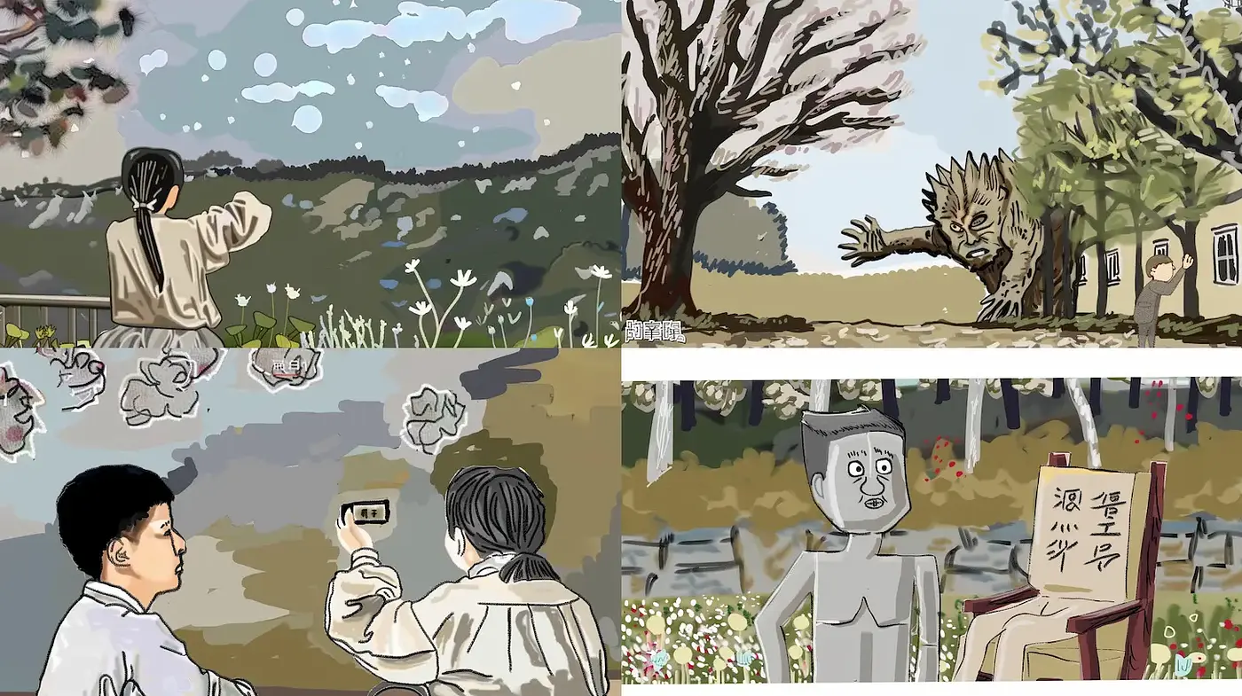 Whimsical and Imaginative Artistic Expressions with a Vintage Touch - Midjourney sref style