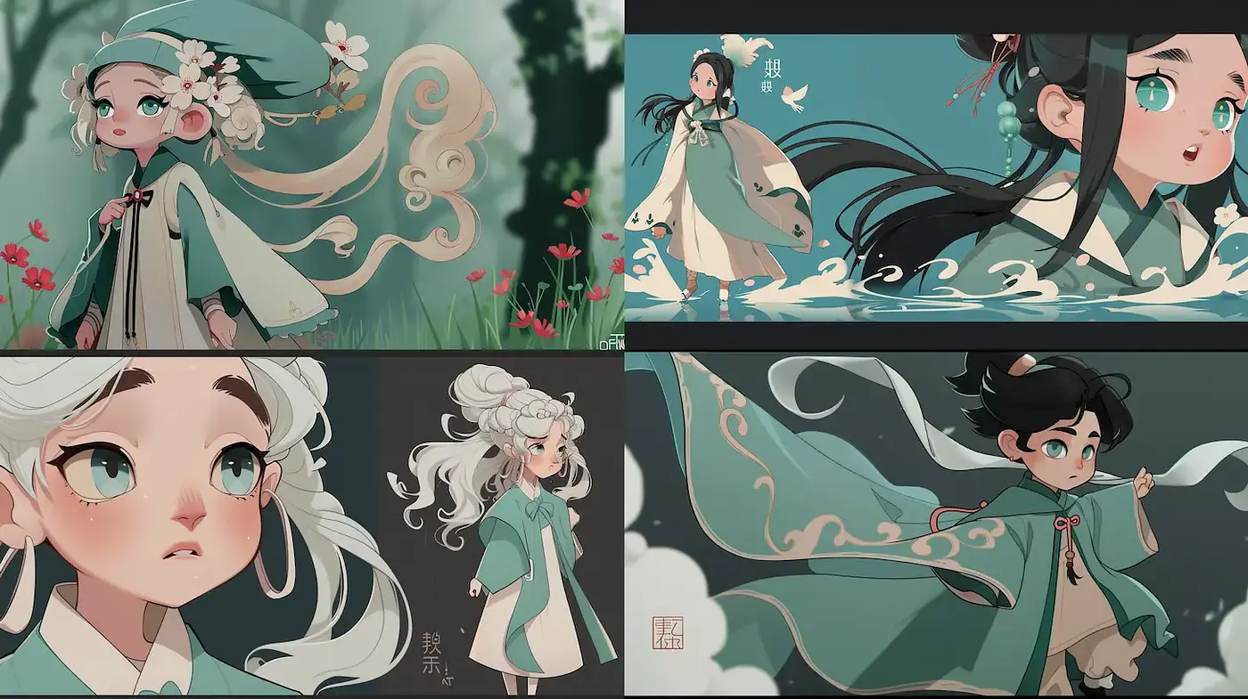 Captivating Illustrations with a Whimsical and Dreamlike Aesthetic - Midjourney sref style