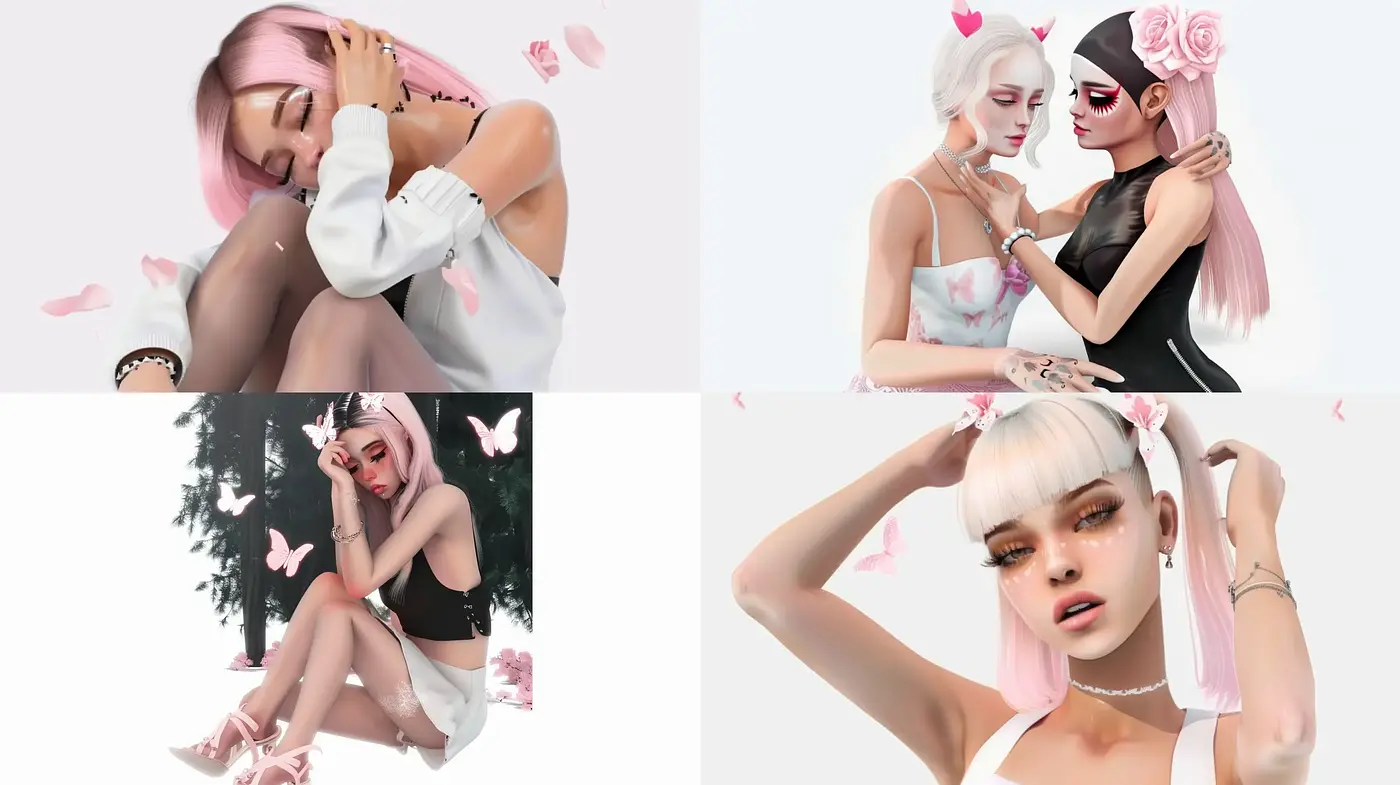 Ethereal Pastel Dreamscape with Digital Render Realism - Midjourney sref style