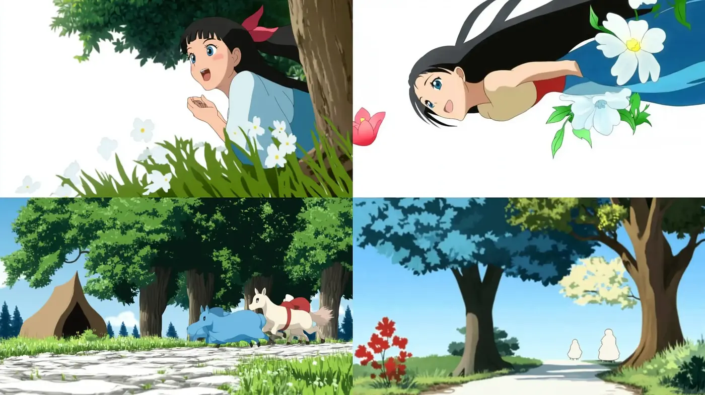 Serene Studio Ghibli-Inspired Natural Vistas - Midjourney sref style