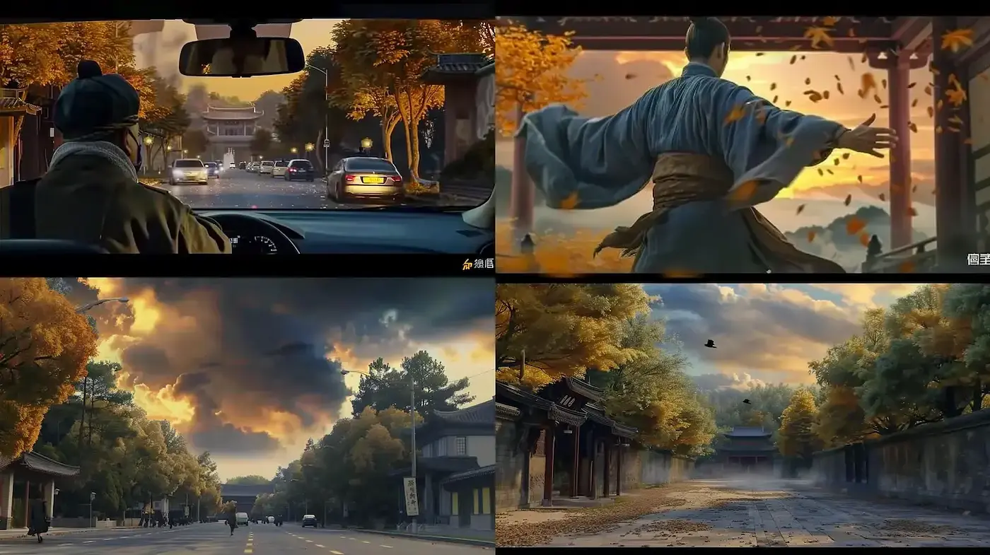 Autumnal Serenity in Cinematic Brushwork - Midjourney sref style