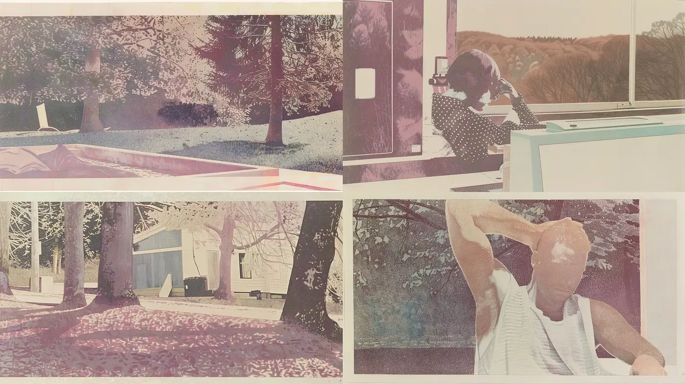 Evocative Pastel Dreamscape with Modernist Undertones - Midjourney sref style