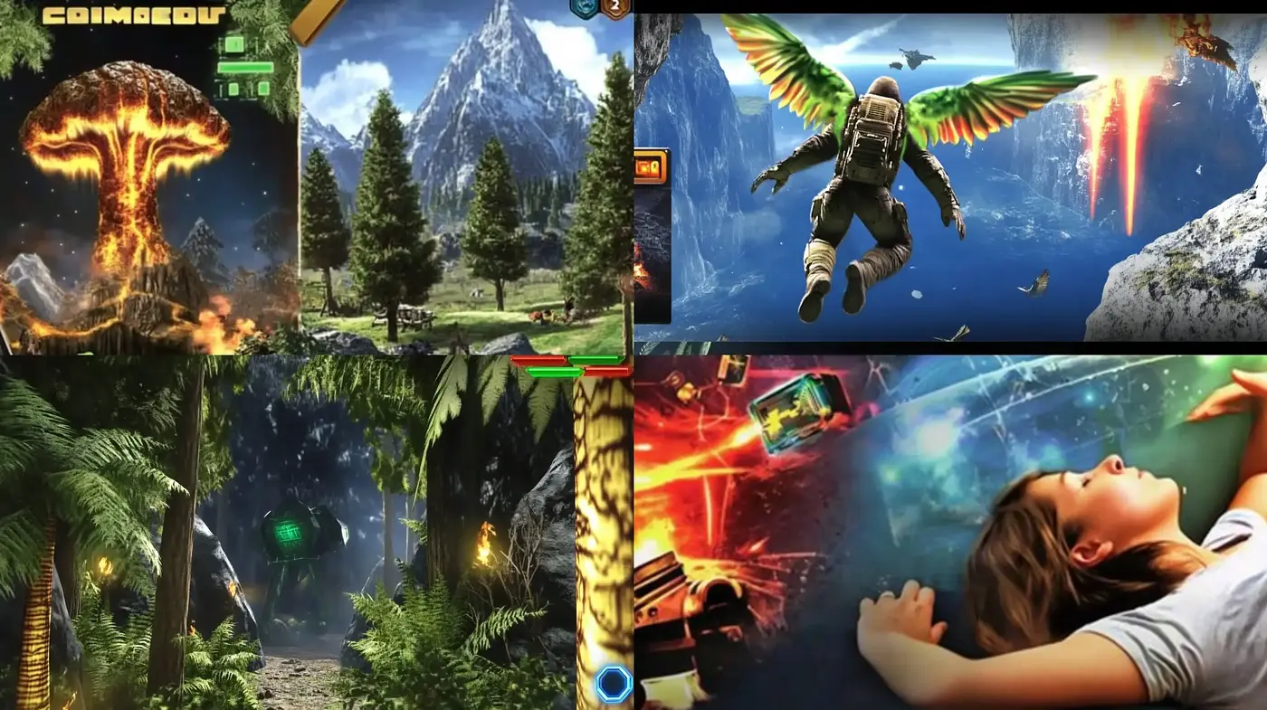 Epic Cinematic Fusion of Reality and Fantasy - Midjourney sref style